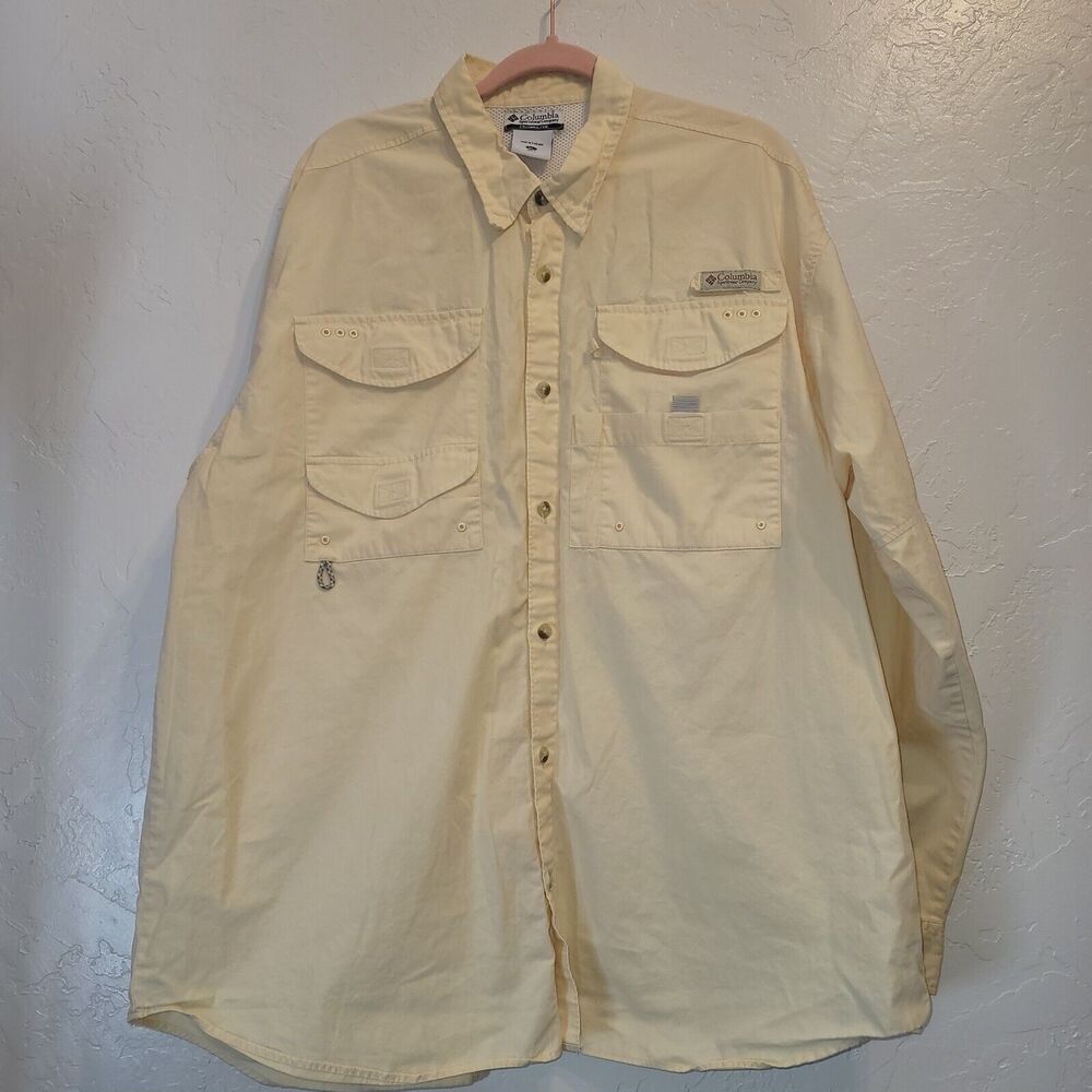 Columbia Sportswear Men’s XL Fishing Hiking Outdoor Vented Long Sleeve Shirt